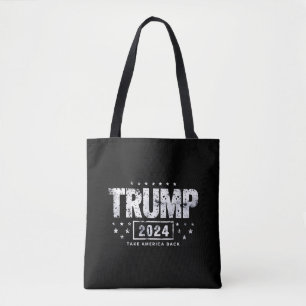 Donald Trump 2024 Take America Back Election Tote Bag