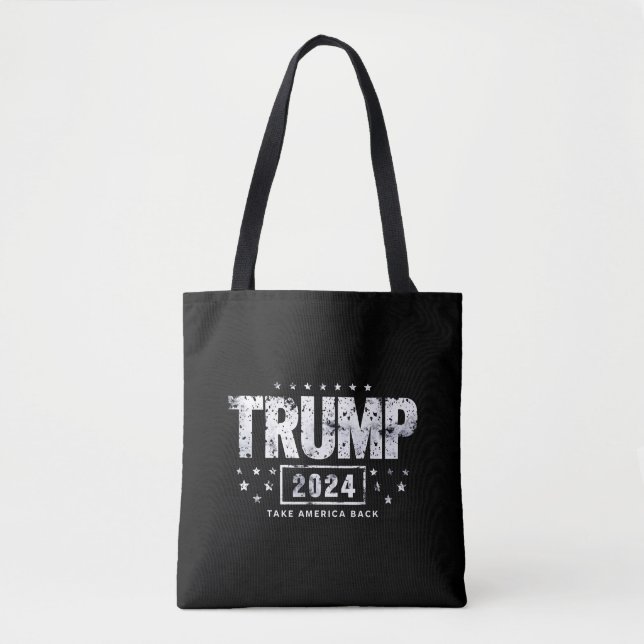 Donald Trump 2024 Take America Back Election  Tote Bag (Front)