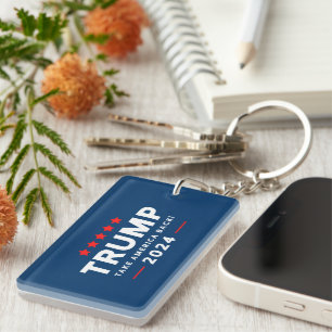 Donald Trump 2024 Take America Back  Key Ring