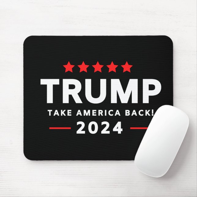 Donald Trump 2024 Take America Back  Mouse Mat (With Mouse)