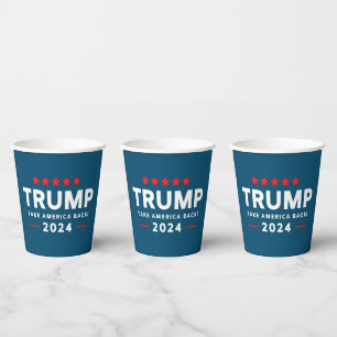 Donald Trump 2024 Take America Back  Paper Cups