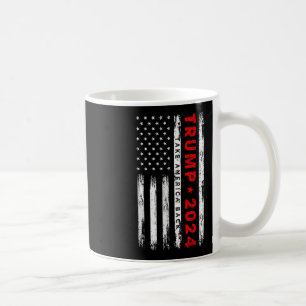 Donald Trump 2024 Take America Byck American Flag Coffee Mug