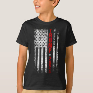 Donald Trump 2024 Take America Byck American Flag T-Shirt