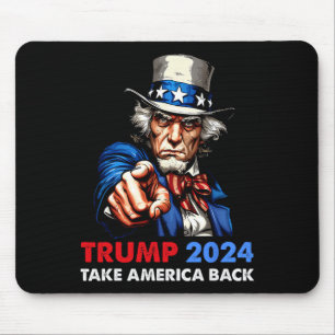 Donald Trump 2024 Take America Ck Uncle Sam Republ Mouse Mat