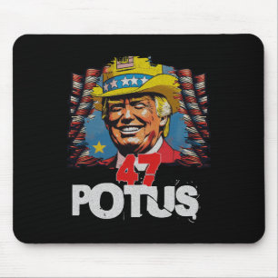 Donald Trump 2024 Trump For 47th President Usa Ele Mouse Mat