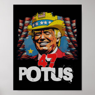 Donald Trump 2024 Trump For 47th President Usa Ele Poster