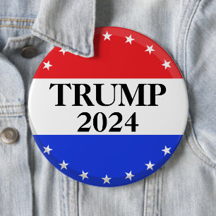 Donald Trump 2024 - Trump for President 6 Cm Round Badge