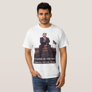 Donald Trump 2024 Wall Art with American Flag T-Shirt