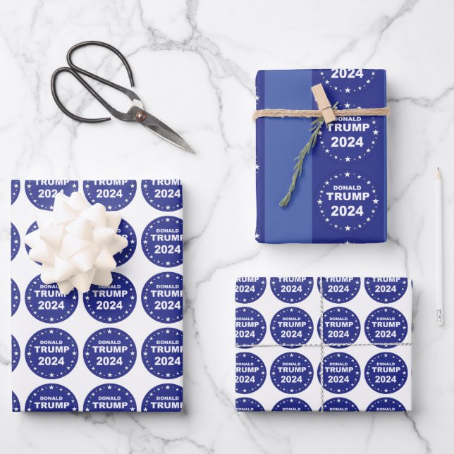 Donald Trump 2024 Wrapping Paper Sheet (Front)