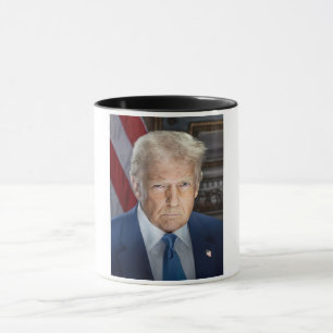 Donald Trump 2025 American President Portrait Mug