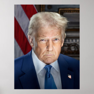 Donald Trump 2025 American President Portrait Poster