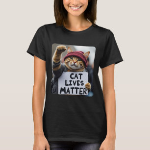 Donald Trump 2025 Cats Live Problem  T-Shirt