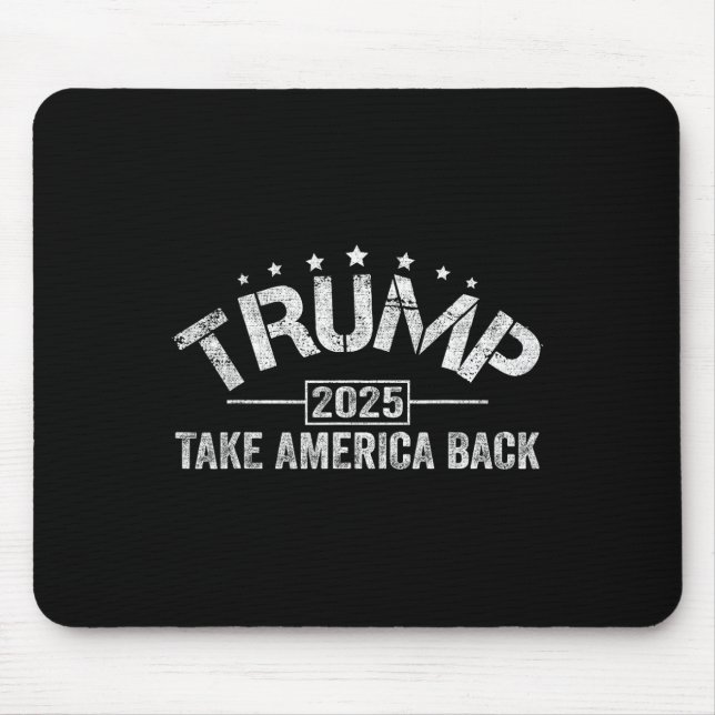 Donald Trump 2025 Take America Back 4th Of July El Mouse Mat (Front)