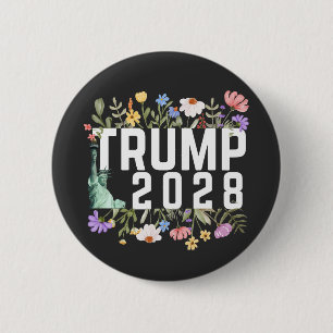 Donald Trump 2028 6 Cm Round Badge