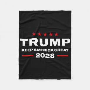 Donald Trump 2028 Keep America Great Election - Th Fleece Blanket