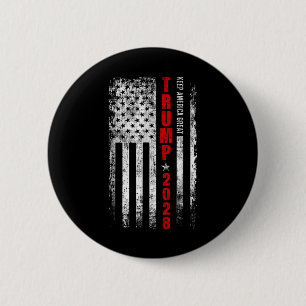 Donald Trump 2028 Keep America Great Election Usa 6 Cm Round Badge