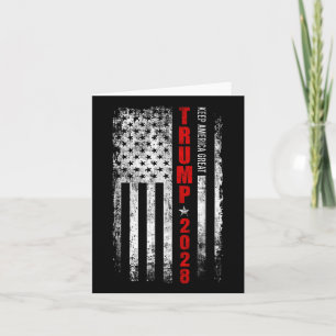 Donald Trump 2028 Keep America Great Election Usa Card