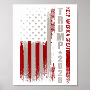 Donald Trump 2028 Keep America Great Election Usa Poster