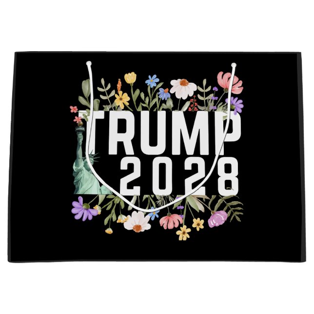 Donald Trump 2028 Large Gift Bag (Front)