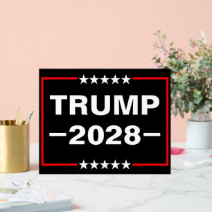 Donald Trump 2028 President Acrylic Sign