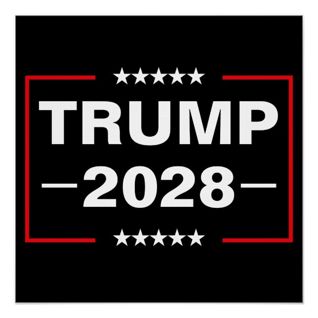 Donald Trump 2028 President Poster (Front)