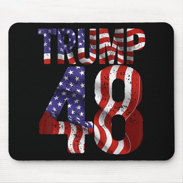 Donald Trump 2028 Trump 45 47 48th President Ameri Mouse Mat (Front)