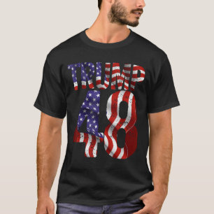Donald Trump 2028 Trump 45 47 48th President Ameri T-Shirt