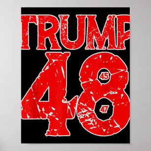 Donald Trump 2028 Trump 45th 47th 48th President T Poster