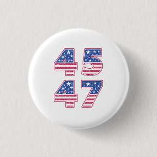 Donald Trump 45-47 3 Cm Round Badge