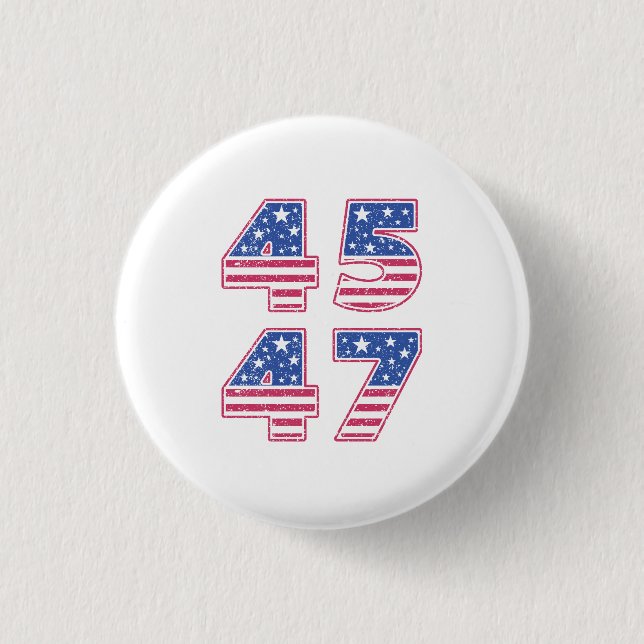 Donald Trump 45-47 3 Cm Round Badge (Front)