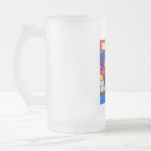 DONALD TRUMP - 45 & 47 FROSTED GLASS BEER MUG