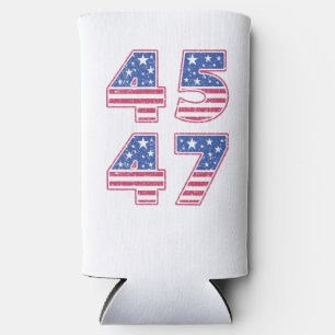Donald Trump 45-47 Seltzer Can Cooler