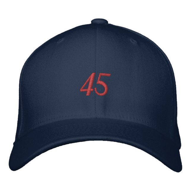 Donald Trump 45 Embroidered Hat (Front)