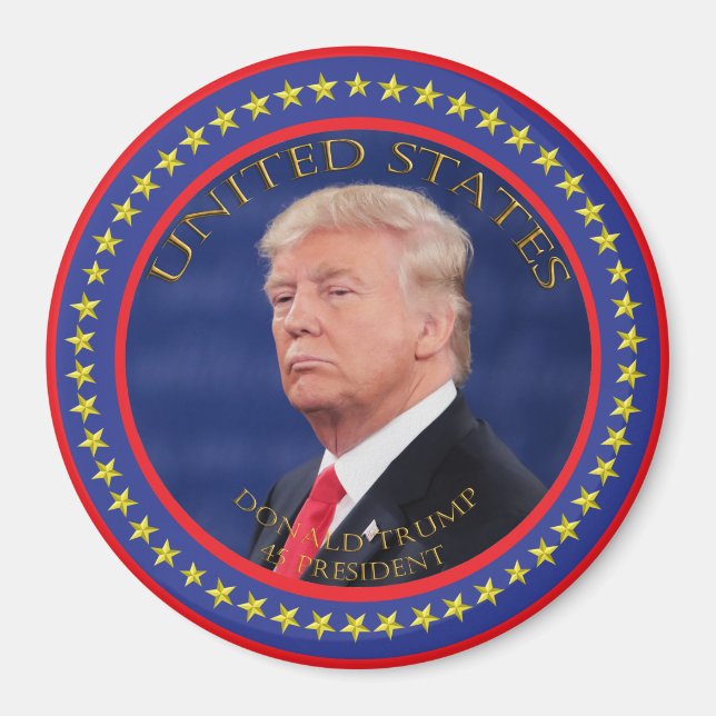 Donald Trump 45 President Magnet (Front)