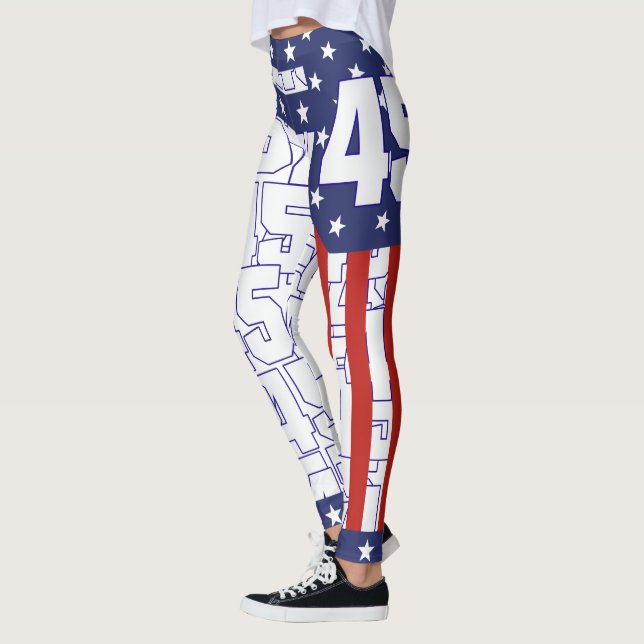 Donald Trump - 45 STRIPE Leggings (Left)