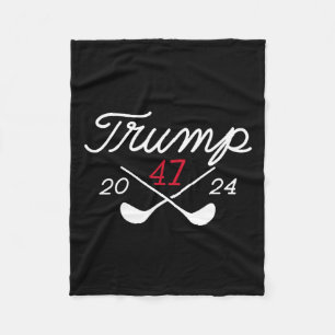 Donald Trump 47 2024 Fleece Blanket