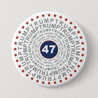 Donald Trump '47' 7.5 Cm Round Badge