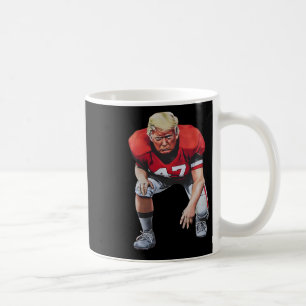 Donald Trump 47 American Footll Player Funny Coffee Mug