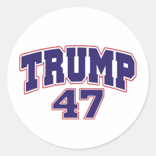 Donald Trump 47 Classic Round Sticker