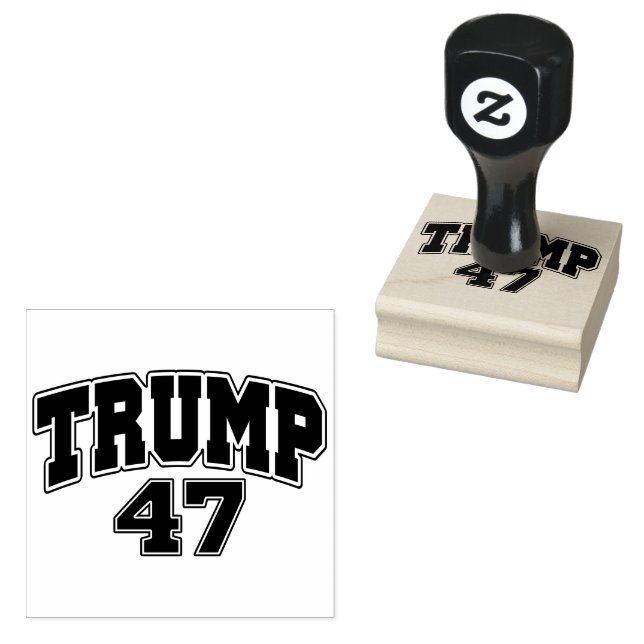 Donald Trump 47 Rubber Stamp (Stamped)