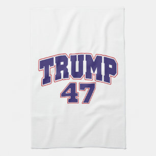 Donald Trump 47 Tea Towel