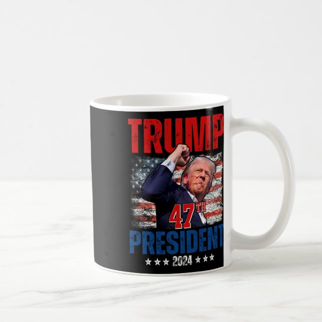 Donald Trump 47th President 2024 Trump Inauguratio Coffee Mug (Right)