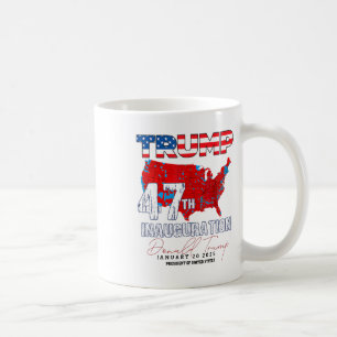 Donald Trump 47th President 2025 Inauguration Usa Coffee Mug