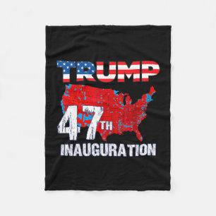 Donald Trump 47th President 2025 Inauguration Usa Fleece Blanket