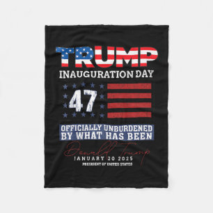 Donald Trump 47th President 2025 Inauguration Usa Fleece Blanket