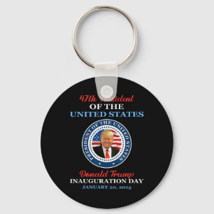 Donald Trump 47th President 2025 Inauguration Usa  Key Ring