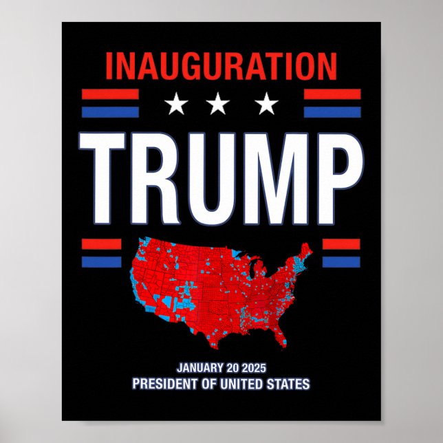 Donald Trump 47th President 2025 Inauguration Usa  Poster (Front)