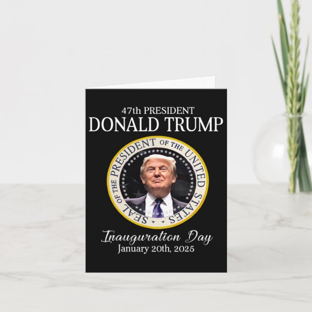 Donald Trump 47th President Inauguration 2025 Supp Card (Front)