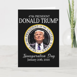 Donald Trump 47th President Inauguration 2025 Supp Card