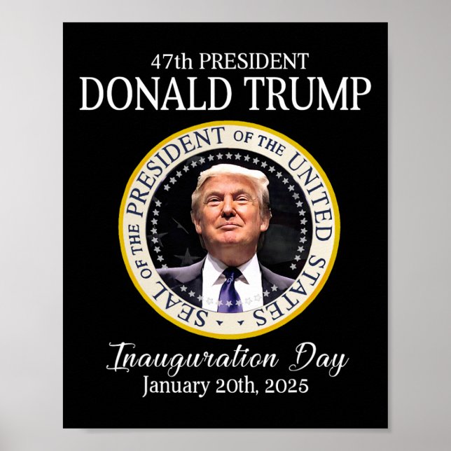 Donald Trump 47th President Inauguration 2025 Supp Poster (Front)